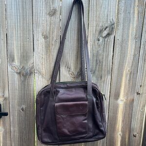 Frye Leather Laptop Bag Classic Structured Design